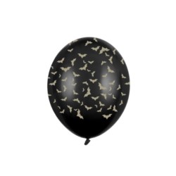 Balony 30 cm, Nietoperze, Pastel Black / 6szt.
