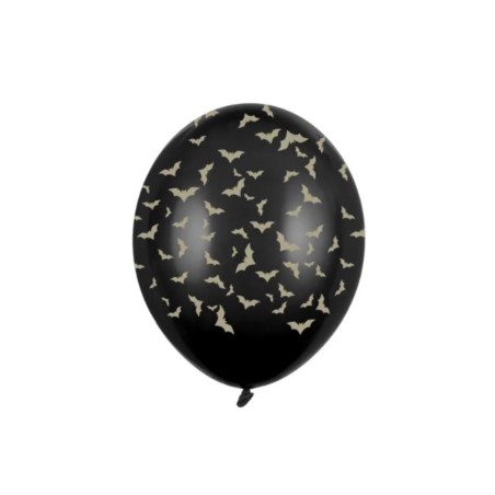 Balony 30 cm, Nietoperze, Pastel Black / 6szt.