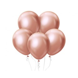 Balony Beauty&Charm, platynowe różowo-złote 50szt.
