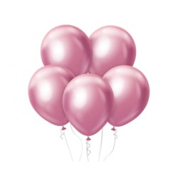Balony Beauty&Charm, platynowe j. różowe 10"/ 50sz