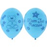 Balony Premium "Moje 1 urodziny"(niebieski) 12"