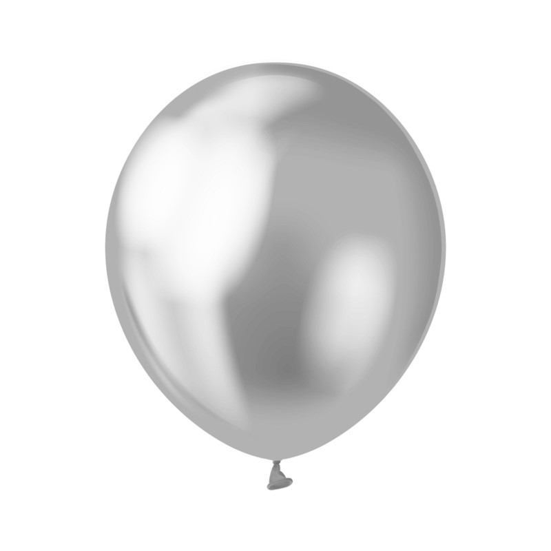 Balony Beauty&Charm, platynowe srebrne 12"/ 7 szt.