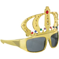 Okulary imprezowe King Gold plastik 14,6 x 14,6 cm