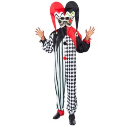Kostium dla doroslych Double Headed Jester Clown