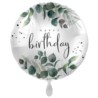 Balon foliowy Green Happy Birthday  43 cm