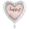 Balon foliowy serce Glossy Heart Birthday 45 cm