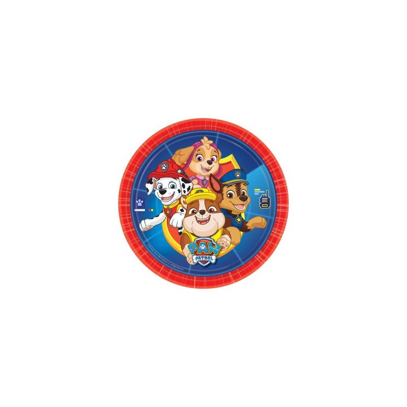 Talerze Paw Patrol owalne papier 23 cm / 8szt.