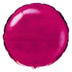 Balon, foliowy 18" FX - "Okrągły" c.różowy