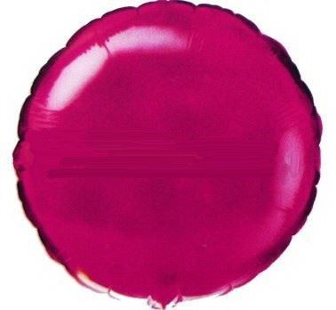 Balon, foliowy 18" FX - "Okrągły" c.różowy