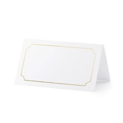 Wizytówki na stół - Ramka, złoty, 9,5x5,5cm