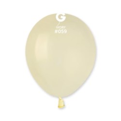 Balon A50 pastel 5" - "kość słoniowa" / 100