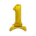 Balon foliowy B&C Cyfra stojąca 1, złota, 74 cm
