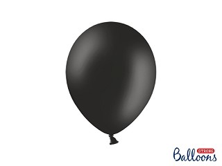 Balony Strong 27 cm, Pastel Black, 10 szt.