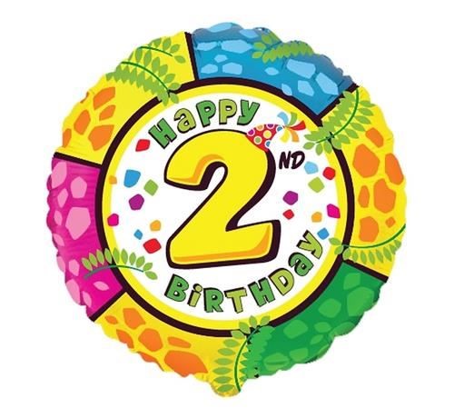 Balon, foliowy 18" FX - Happy Birthday - "2"