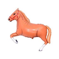 Balon, foliowy 24" FX - "Konie w galopie" (brązowe