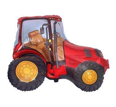 Balon, foliowy 24" FX - "Traktor" ,czerwony