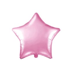 Balon foliowy Gwiazdka, 48cm, jasny różowy 1 szt.
