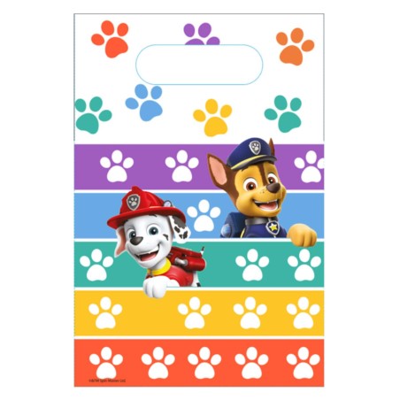 Torebki Paw Patrol papier 15.8 x 23.6 cm / 8szt.