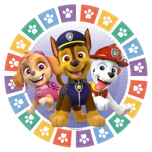 Talerze Paw Patrol  Paper 18 cm / 8szt.