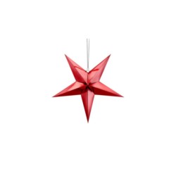Gwiazda papierowa, 45cm, czerwony