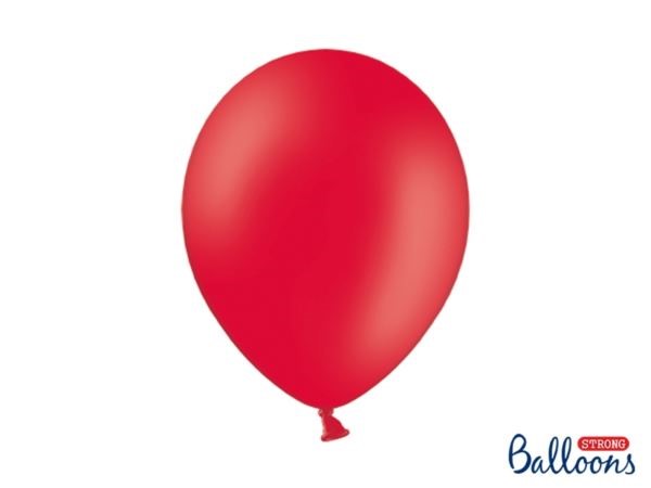 Balony Strong 30 cm, Pastel Poppy Red, 100 szt.