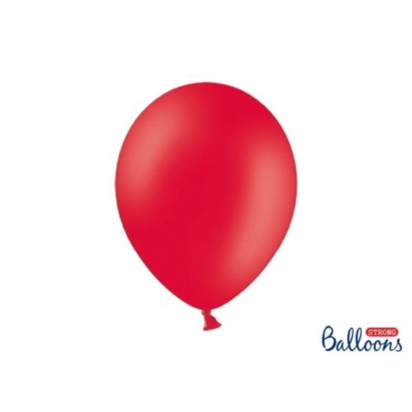 Balony Strong 30 cm, Pastel Poppy Red, 100 szt.