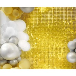 Panel dekoracyjny złoty, przezroczyste tło, 30x30