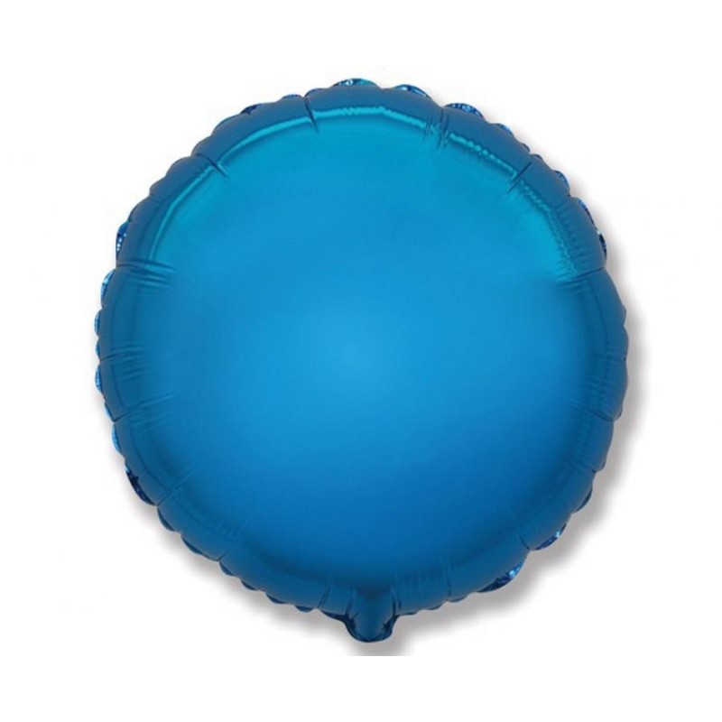 Balon, foliowy 18" FX - "Okrągły" niebieski