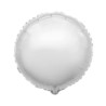 Balon, foliowy 18" FX - "Okrągły" srebrny