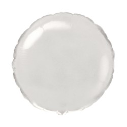 Balon, foliowy 18" FX - "Okrągły" - biały