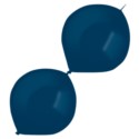 Balony lateksowe do girland Navy Flag Blue Metalli