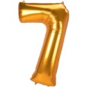 Balon Cyfra Jumbo 78cm x 134cm "7" złota
