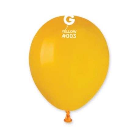 Balon A50 pastel 5" - "ciemno-żółty"