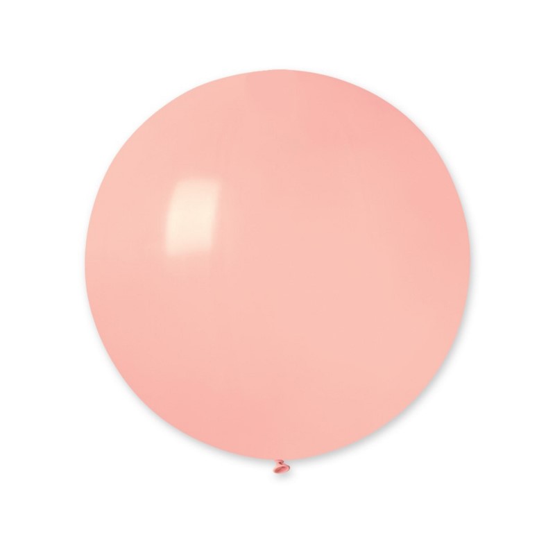 Balon G220,kula 60 cm, różowa delikatna