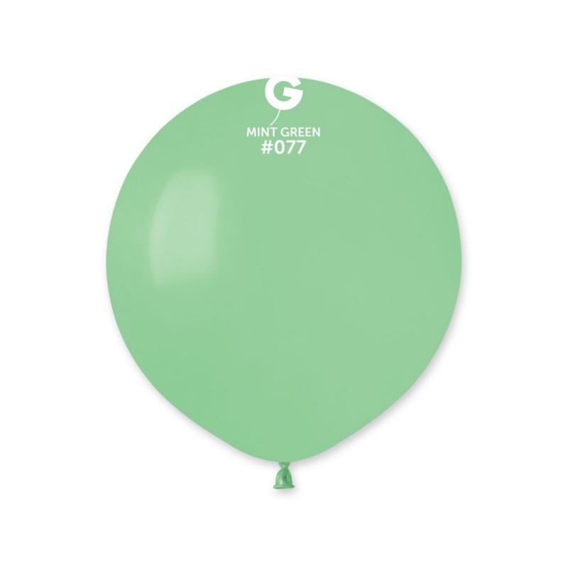 Balony G150 pastel 19 cali - zielony-miętowy/5szt.