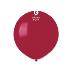 Balony G150 pastel 19" - bordowe 47/ 50 szt.