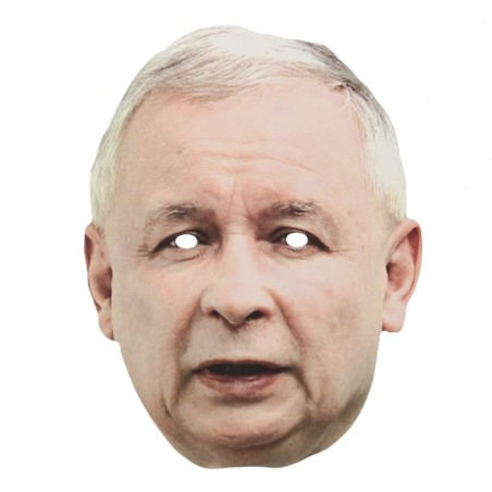 Maska papierowa "Jarosław Kaczyński"