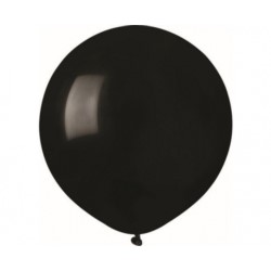 Balony G150 pastel 19" - czarne 14/ 5 szt.