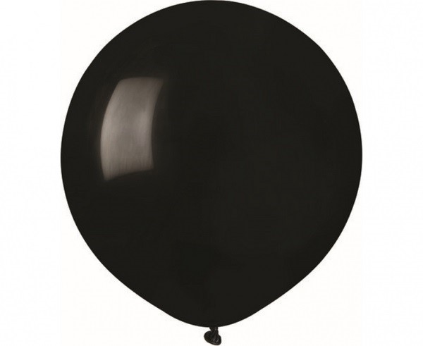 Balony G150 pastel 19" - czarne 14/ 5 szt.