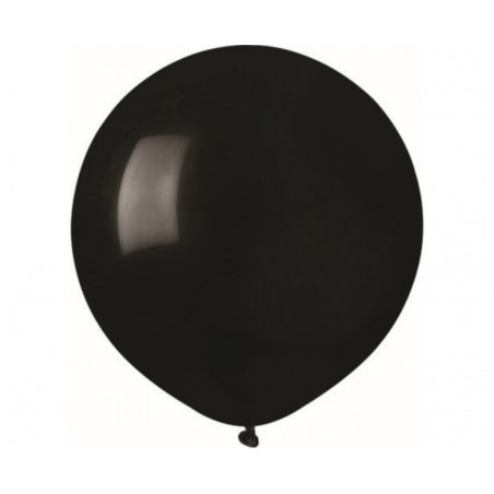 Balony G150 pastel 19" - czarne 14/ 5 szt.