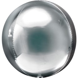 Balon foliowy Kula srebro 38x40 cm