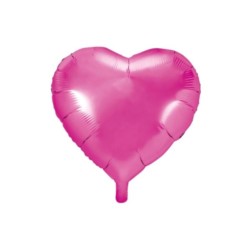Balon foliowy Serce, 45cm, ciemny róż 1 szt.