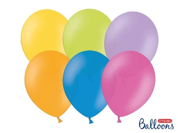 Balony Strong 30 cm, Pastel Mix, 100 szt.