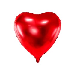 Balon foliowy Serce, 72x73cm, czerwony
