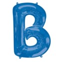 Balon foliowy Litera "B" niebieski, 58x86 cm