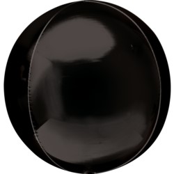 Balony foliowe Jumbo Pastel Black Orbz 21"/53cm