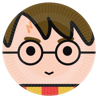 Talerze Harry Potter okragle papier 23 cm / 8szt. Talerze Harry Potter okragle papier 23 cm / 8szt.