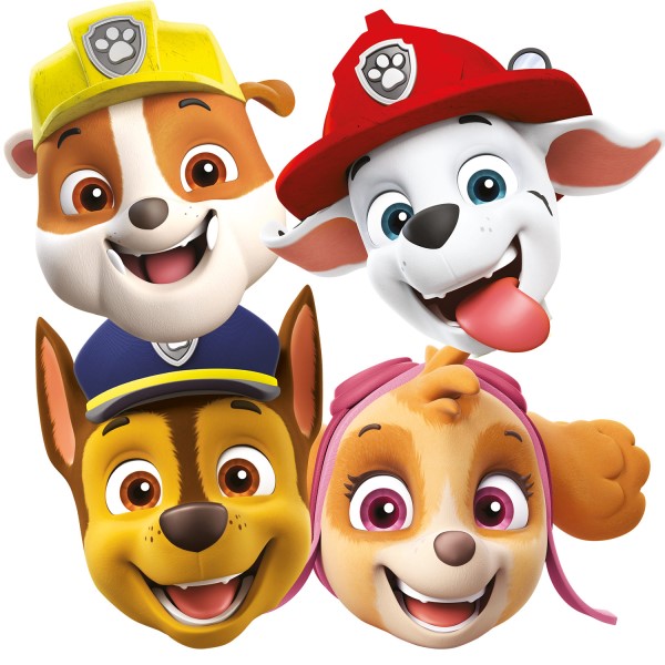 Maski Paw Patrol 2022 papier / 8szt.