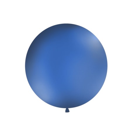 Balon 1m, okrągły, pastel granat op.1 szt