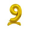 Balon foliowy B&C Cyfra stojąca 9, złota, 74 cm